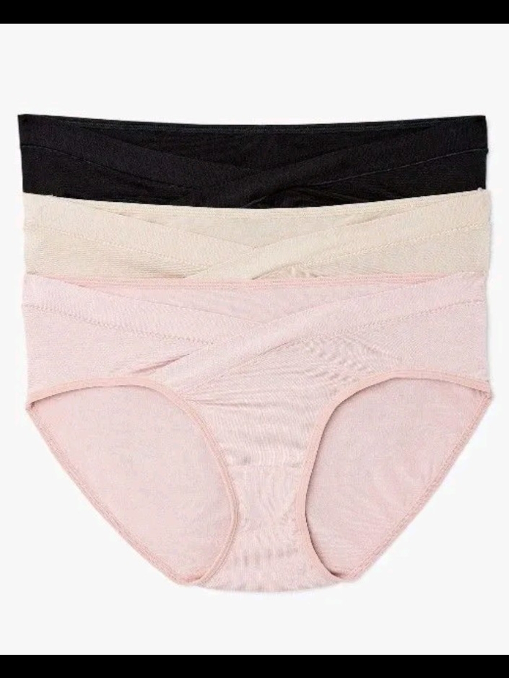 Joyspun Women’s Maternity Under-the-Belly Full Coverage Underwear, 3-Pack